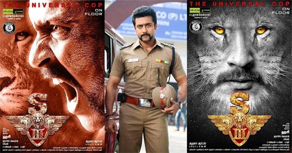 singham 3 first look,suriya,  మూడోస్సారి మరింత బలంగా!